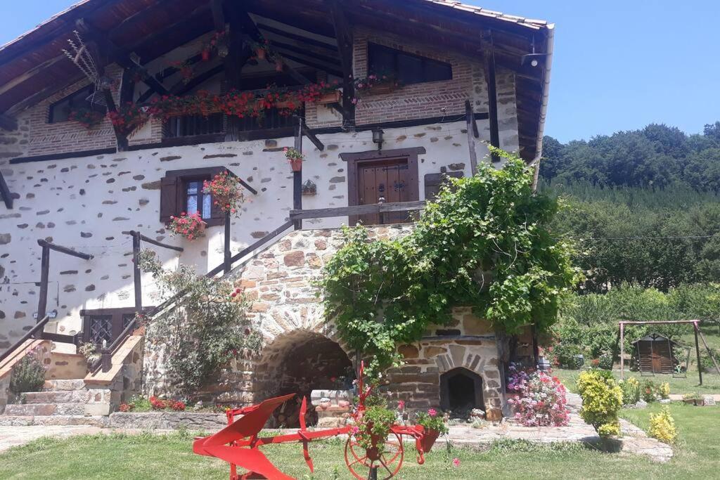 Caserio Vasco Con Piscina Y Barbacoa Orozko 외부 사진